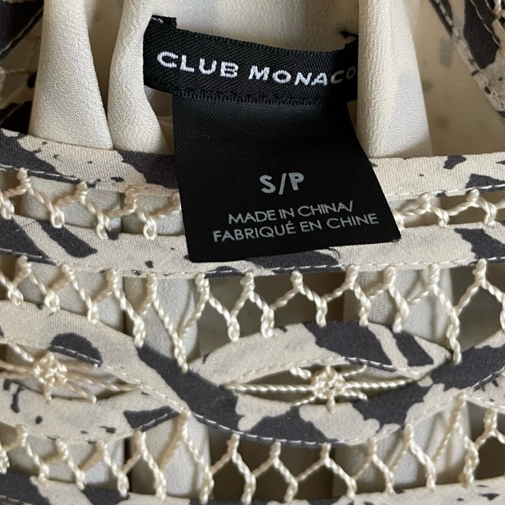 Club Monaco Silk Belted Mini Dress – Size Small - Picture 5 of 6